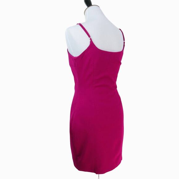 Lulu’s Size M Best-Loved Magenta Scoop Neck Bodycon Mini Dress - Picture 4 of 11